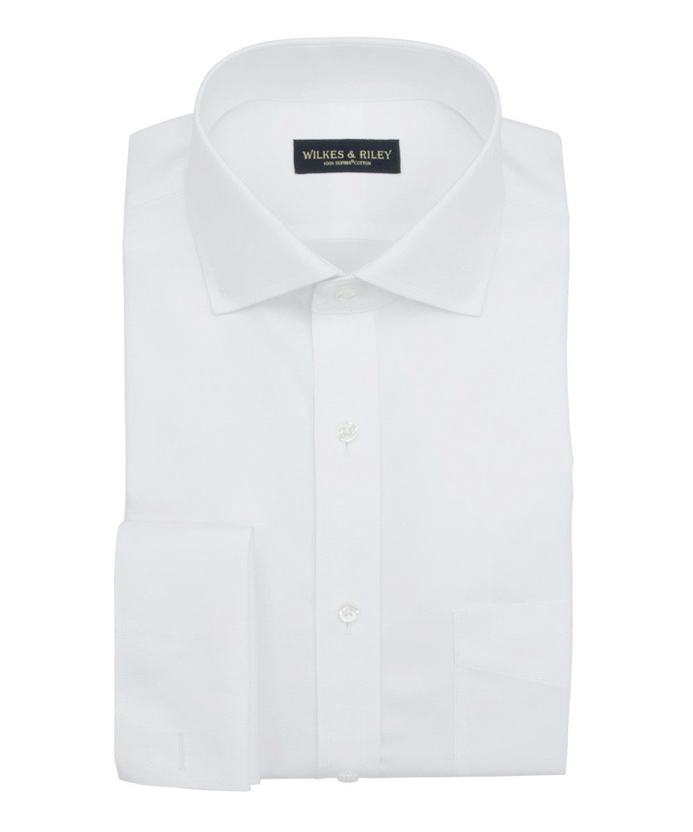 Tailored Fit White Royal Oxford Non ...